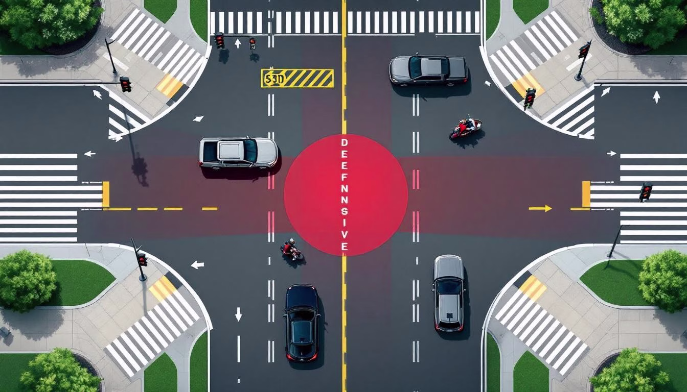 How to Position Your Vehicle Defensively at Every Intersection