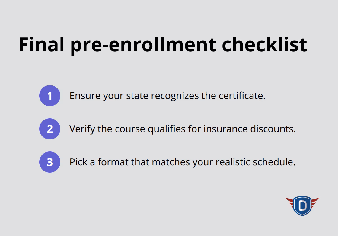 Three things to confirm before choosing a driver safety course - driver safety training programs