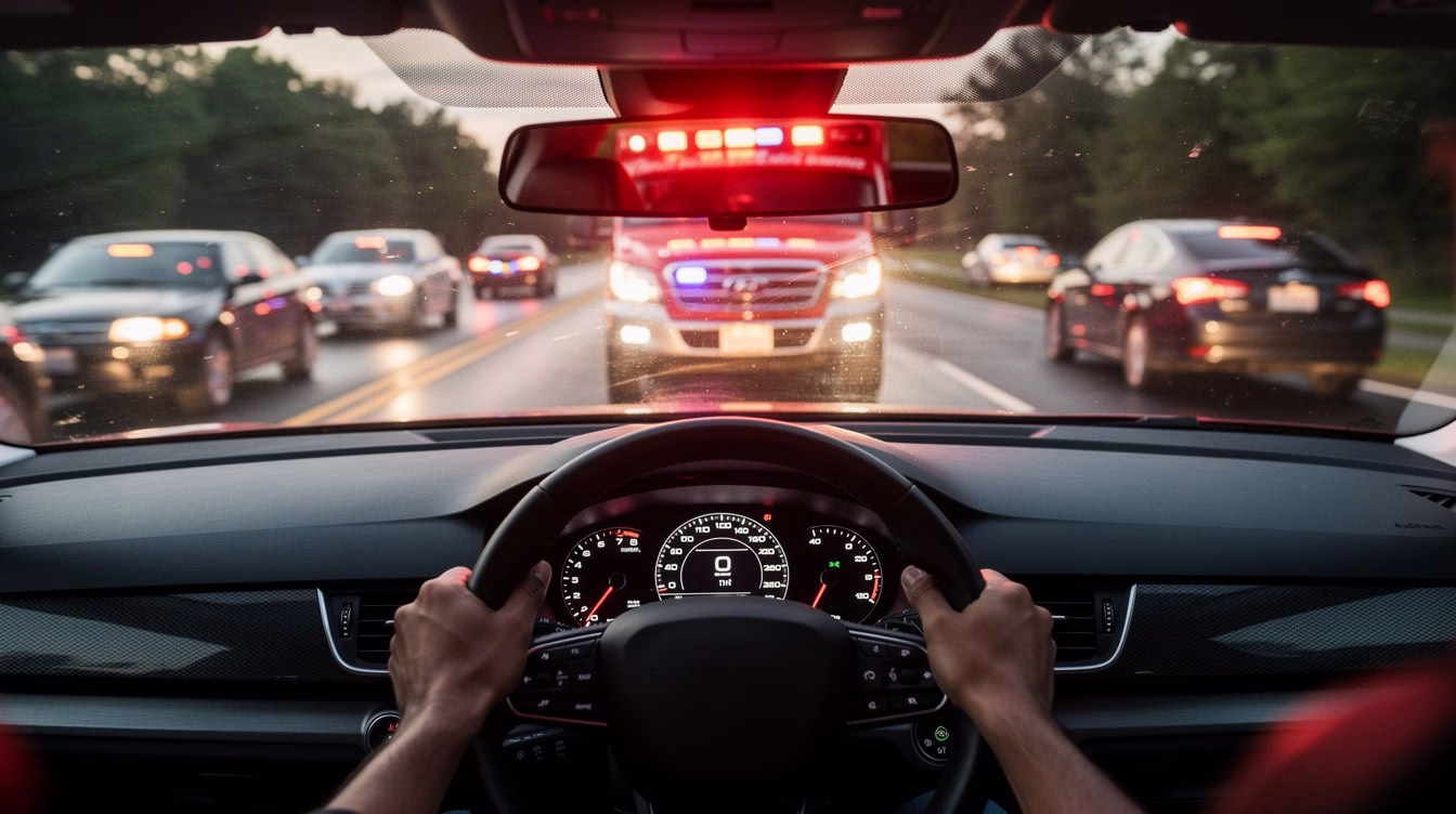 How to React When an Ambulance Approaches Behind You