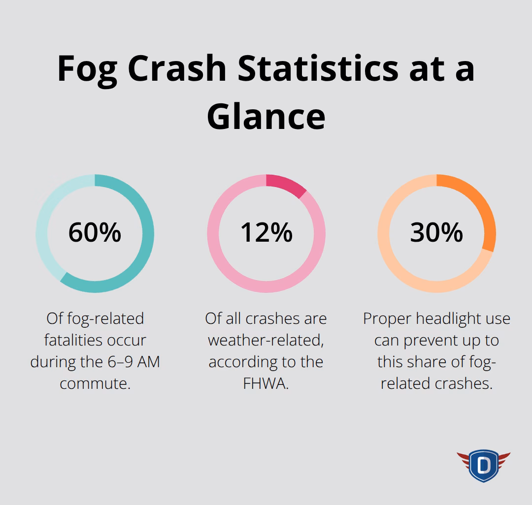 Key fog-related crash statistics for U.S. drivers - fog safety driving tips