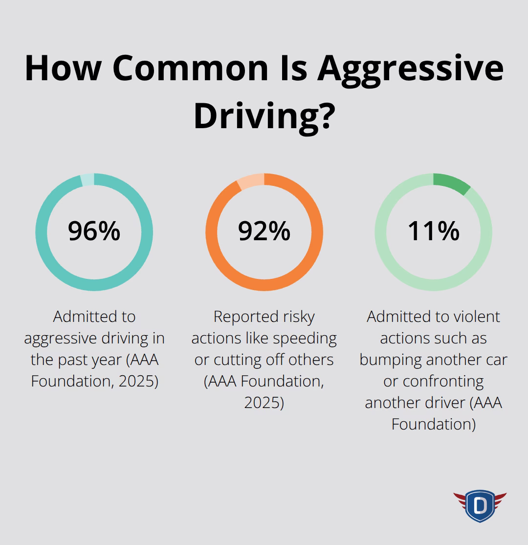 Percentages of U.S. drivers reporting aggressive and violent driving behaviors - Road rage prevention