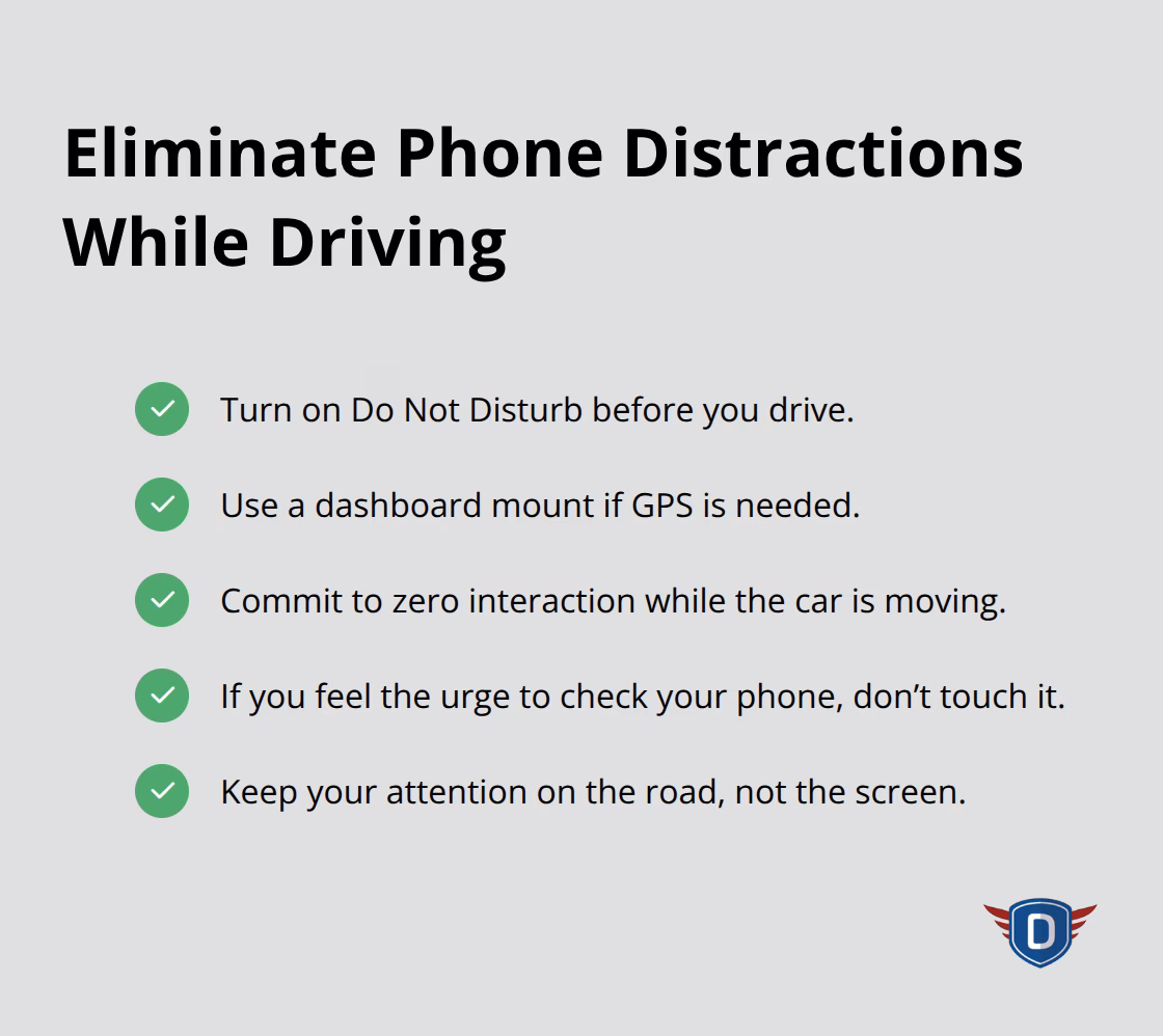 Simple steps to prevent phone-related distraction behind the wheel. - Understanding traffic rules